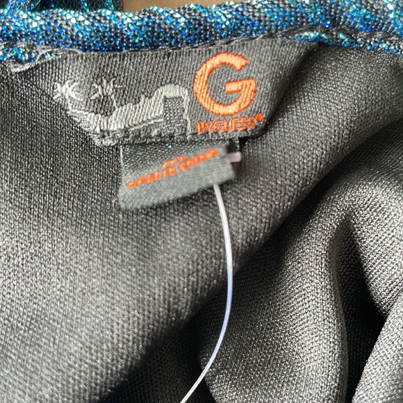 🆕 Guess | Annabella Cropped Flair Top Ornate Teal - Picture 8 of 10